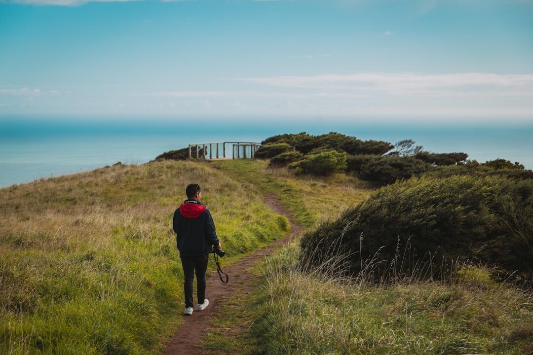 person on path of self discovery