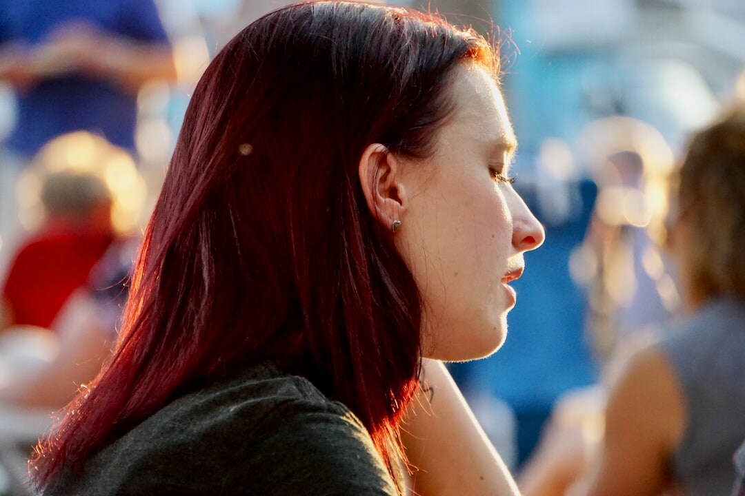 woman listening attentively in conversation